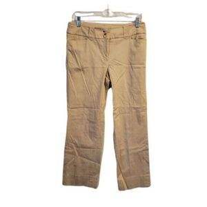 Apostrophe Womens Size 4 Tan  Solid Dress Pants